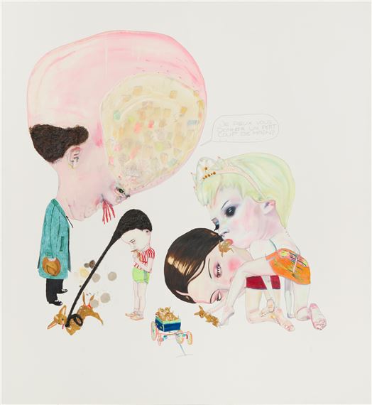 Léopold Rabus | Scène acec biches (2004) | MutualArt