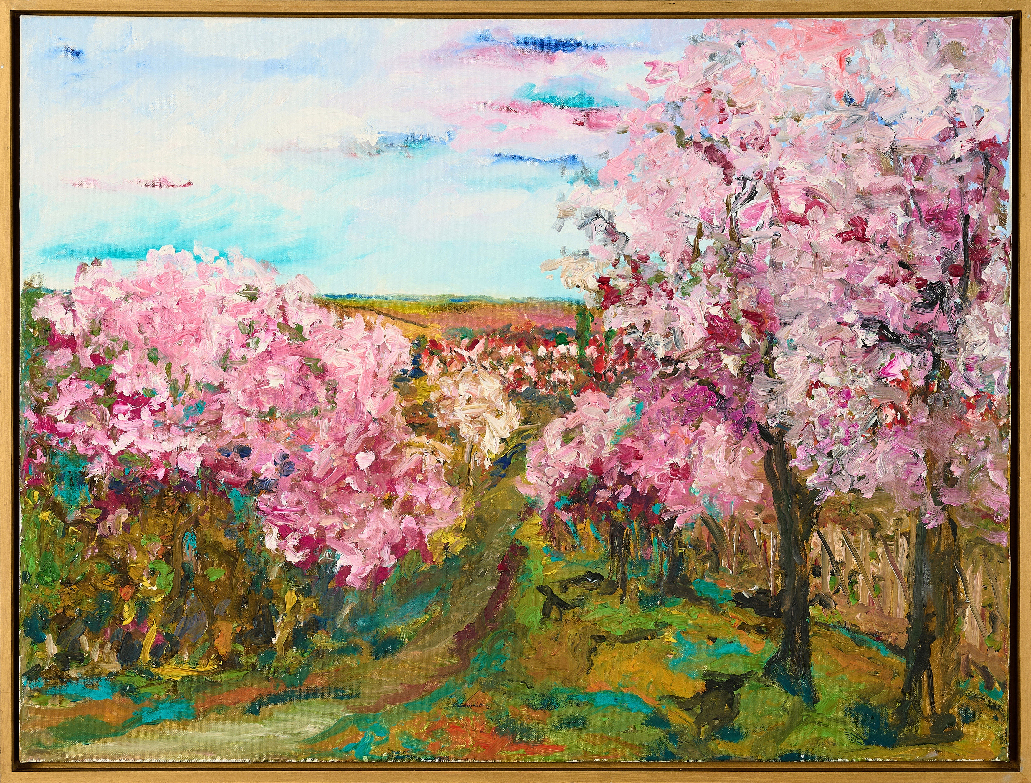 Artwork by Heide Fahlbusch, "Frühling", Made of Oil on canvas