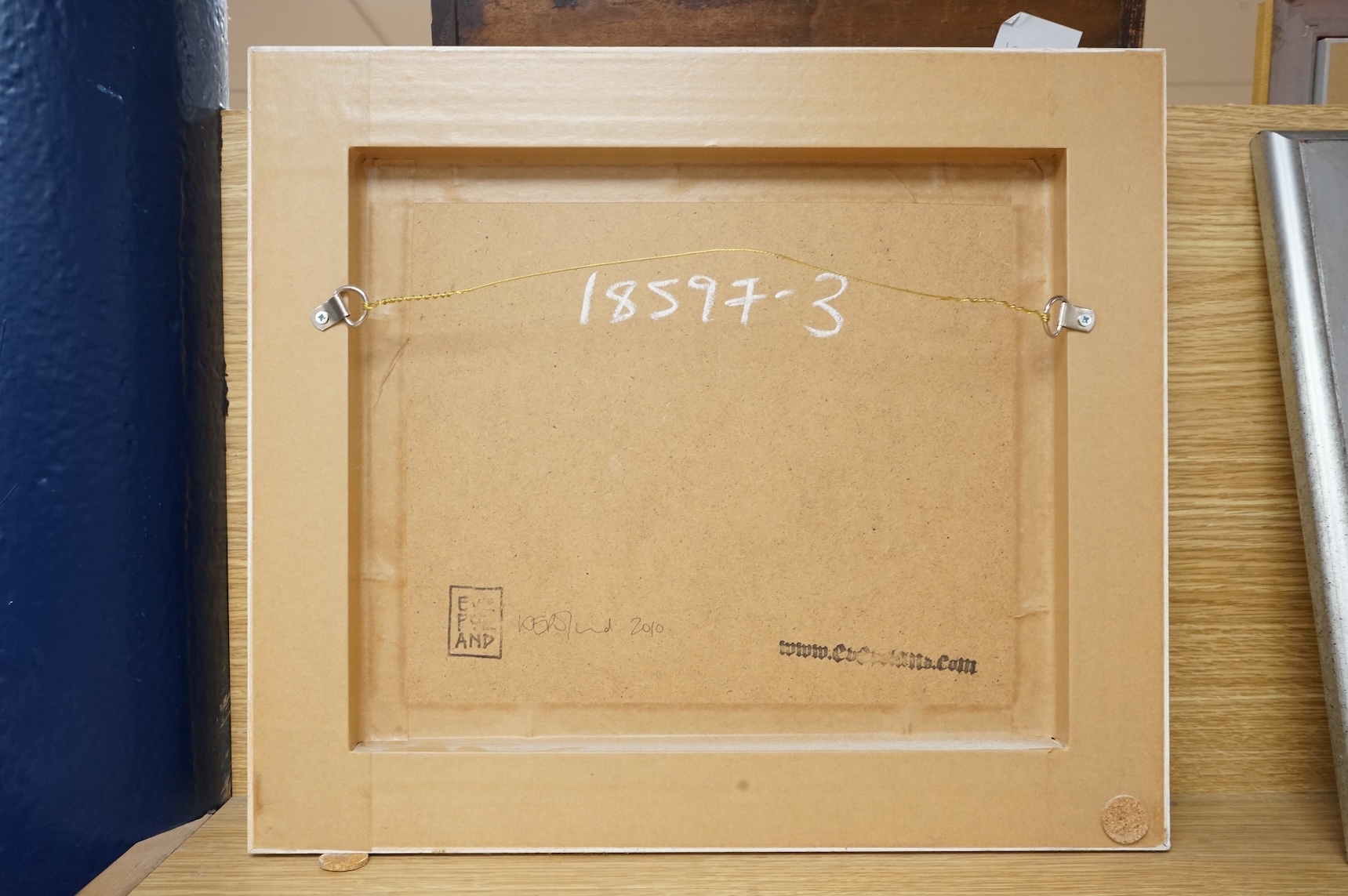 Artwork by Eve Poland, Abstract study of a cat, Made of oil on board