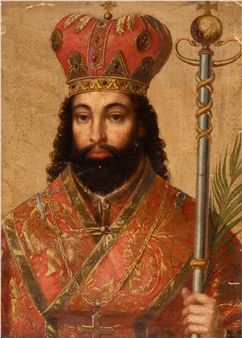 Portrait of St. Josaphat Kunzewitsch (1580-1623), Greek Catholic Archbishop of Polotsk and Saint of the Roman Catholic Church - Cesare Fracassini