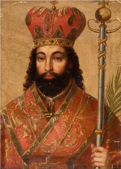 Portrait of St. Josaphat Kunzewitsch (1580-1623), Greek Catholic Archbishop of Polotsk and Saint of the Roman Catholic Church - Cesare Fracassini