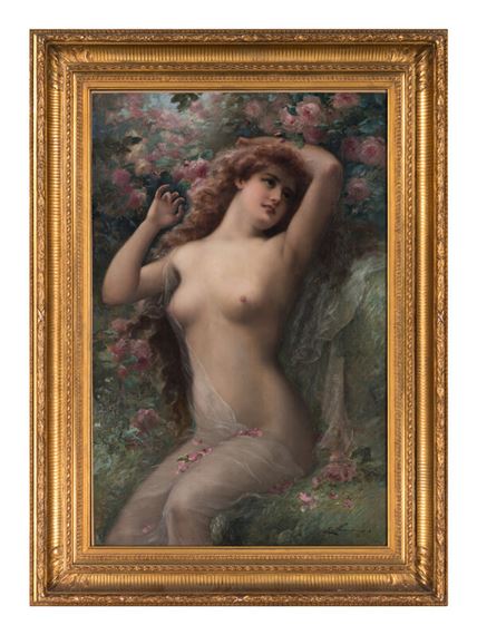 
A Beauty Among Roses, 1904 - Émile Vernon