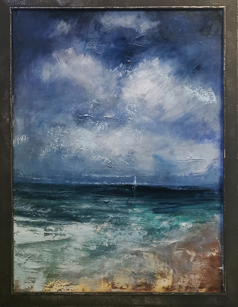 Artwork by Anna Spalek Mlynarczyk, In the Deep, Made of Oil, Canvas