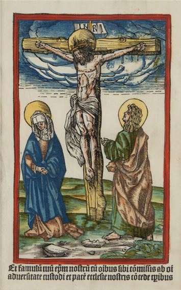 Jörg Breu the Elder | Christ on the Cross between the Virgin and St ...