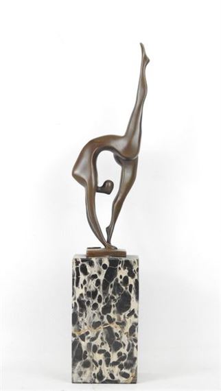 Milo Martin | Stylized gymnast on one leg | MutualArt