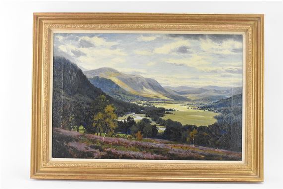 George Melvin Rennie | Looking up the Dee toward Max Lodge | MutualArt