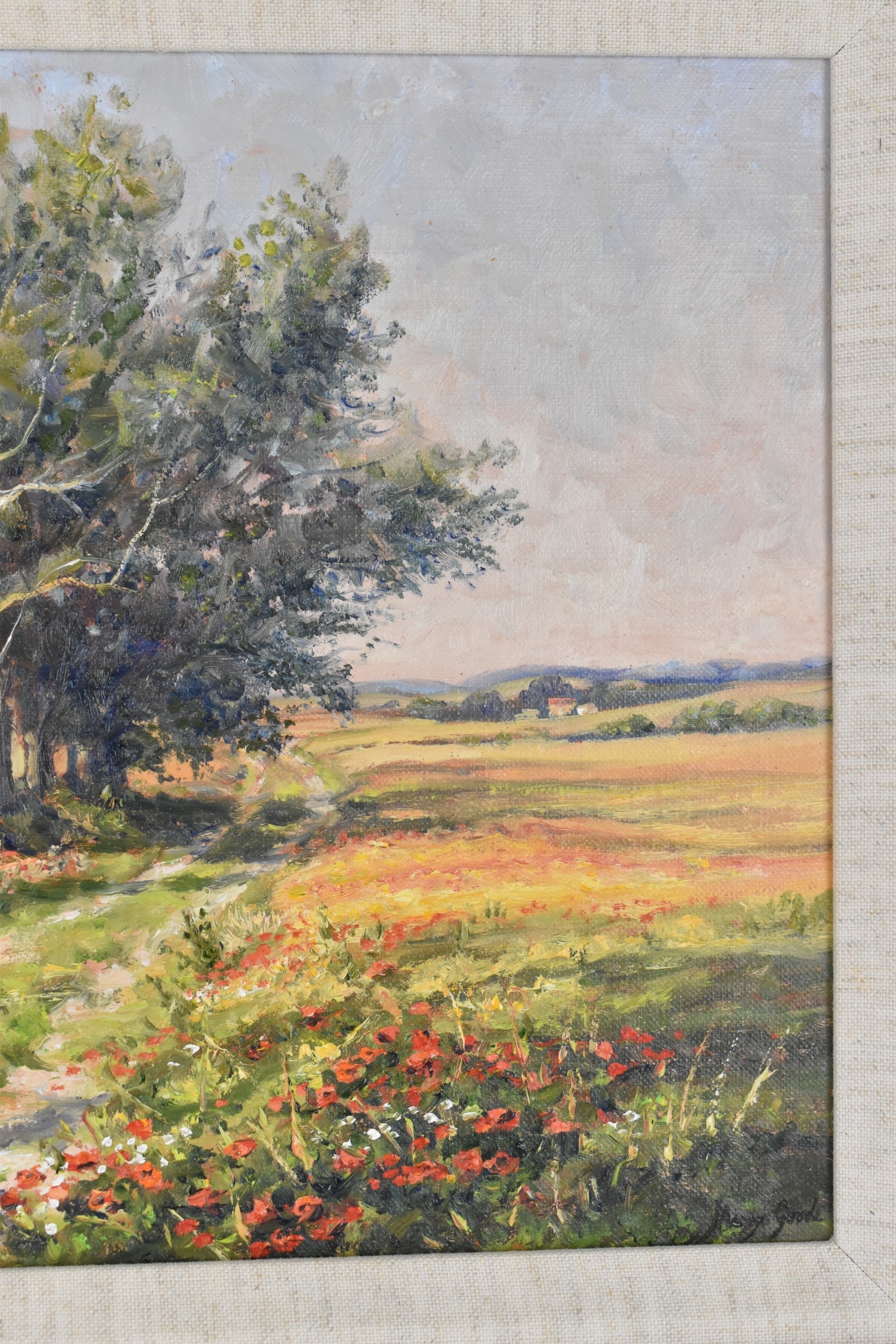 Mervyn Goode | Poppies beside the Chalky Track | MutualArt