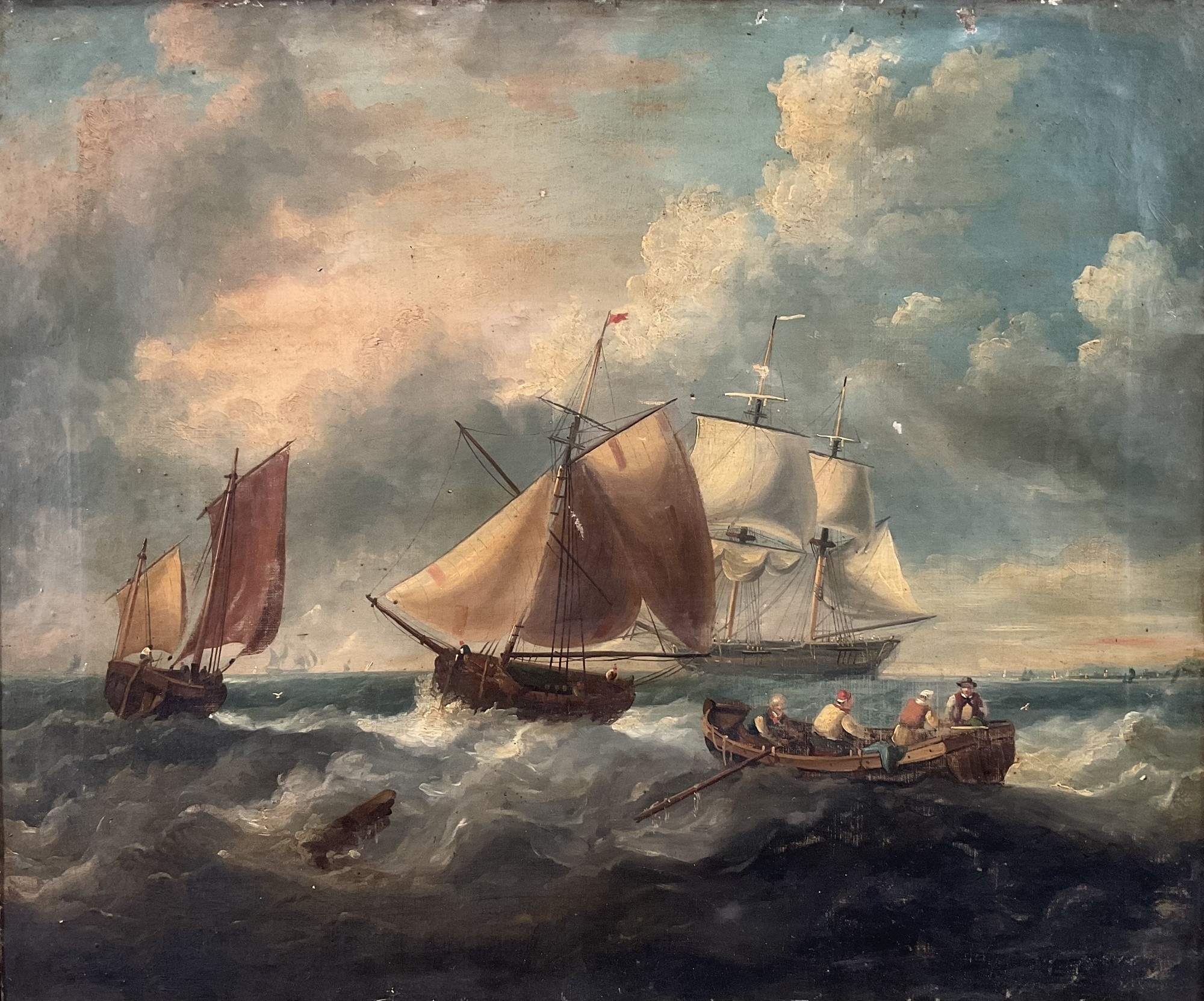 Henry Redmore | Rowing in Choppy Seas | MutualArt