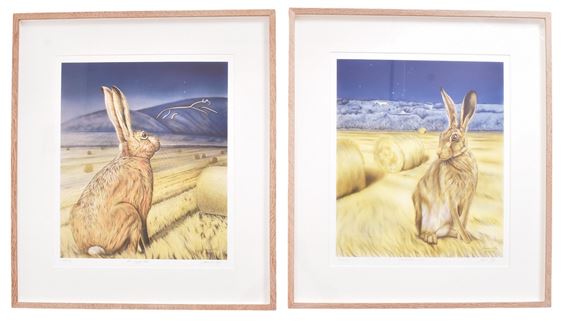 Joanna May | TWO LIMITED HARE PRINTS | MutualArt