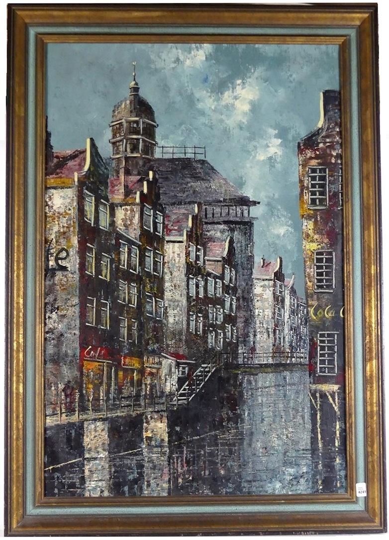 Artwork by Frank Meyer, Nicolas Tower with Kolkje (Amsterdam, Made of oil on canvas