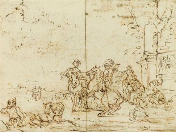 Hunting trip by French School, 18th Century, 18th century
