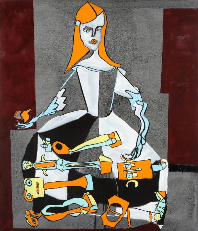 Artwork by Bentemarie Kjeldbaek, Untitled, 2012, Made of Oil on canvas