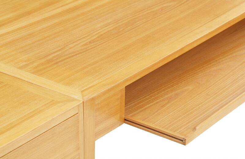 Bernt Petersen | Two elm tables and drawer section with three drawers ...