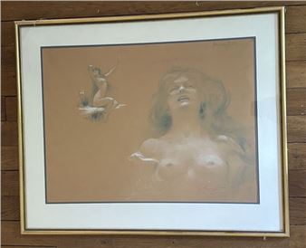 Two nude studies - René Rousseau