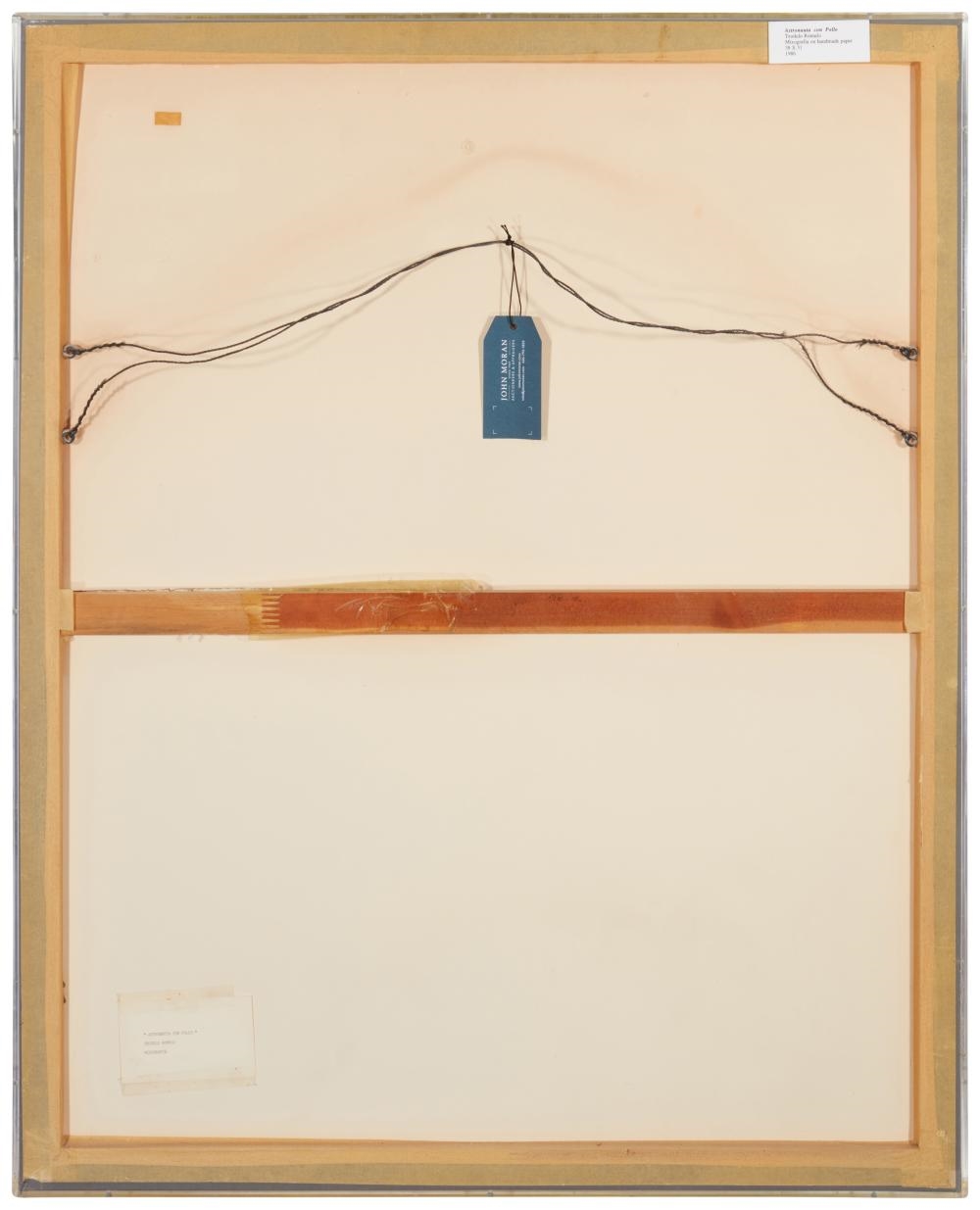 Artwork by Teódulo Rómulo, Astronauta con Pollo, Made of Mixografia in colors on thick handmade paper