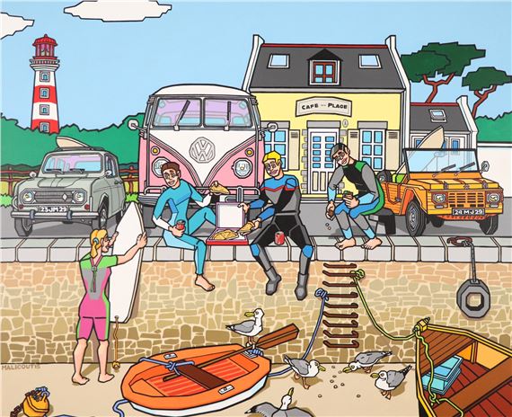 Le café de la cale by Manoussos Malicoutis