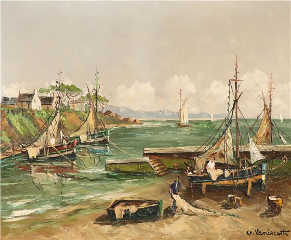 Petit port by Charles Vaniscotte