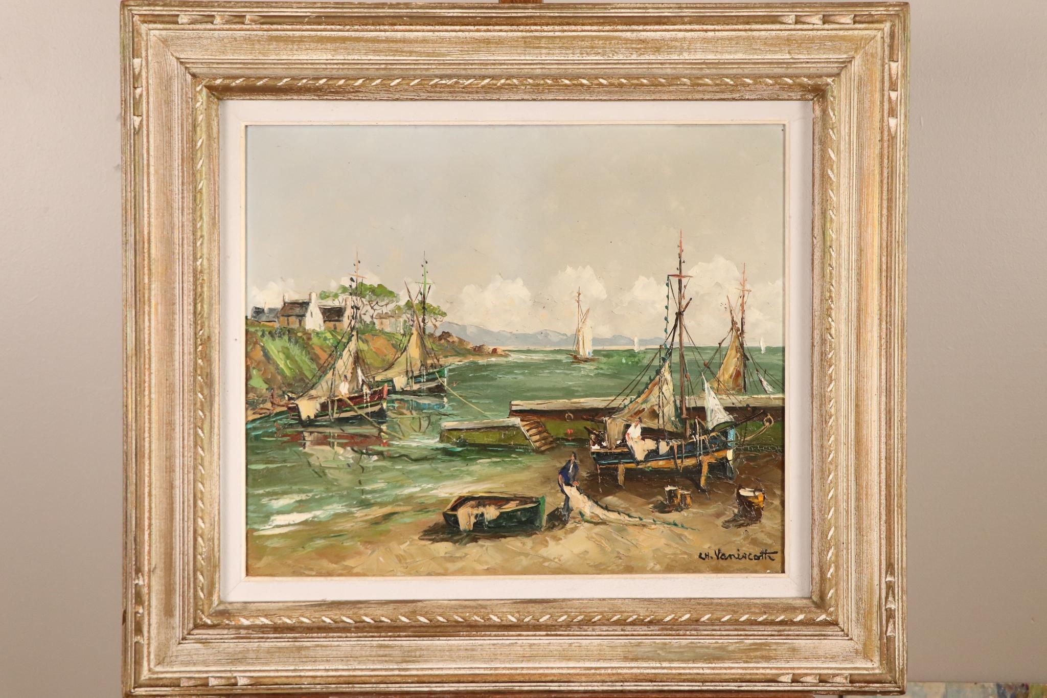 Artwork by Charles Vaniscotte, Petit port, Made of oil on canvas