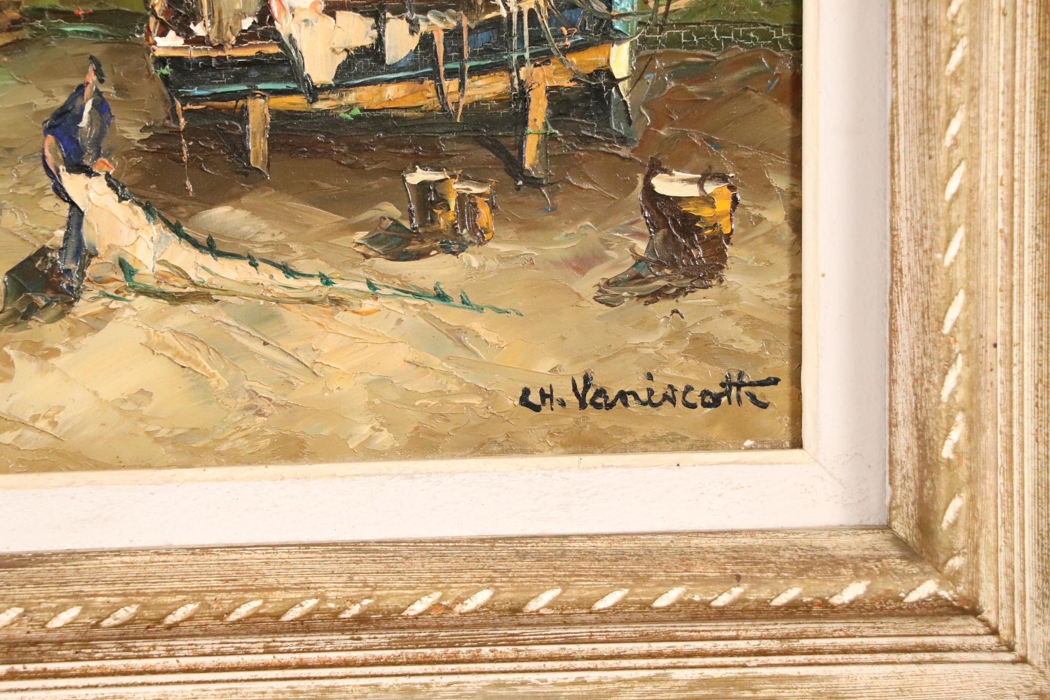 Artwork by Charles Vaniscotte, Petit port, Made of oil on canvas
