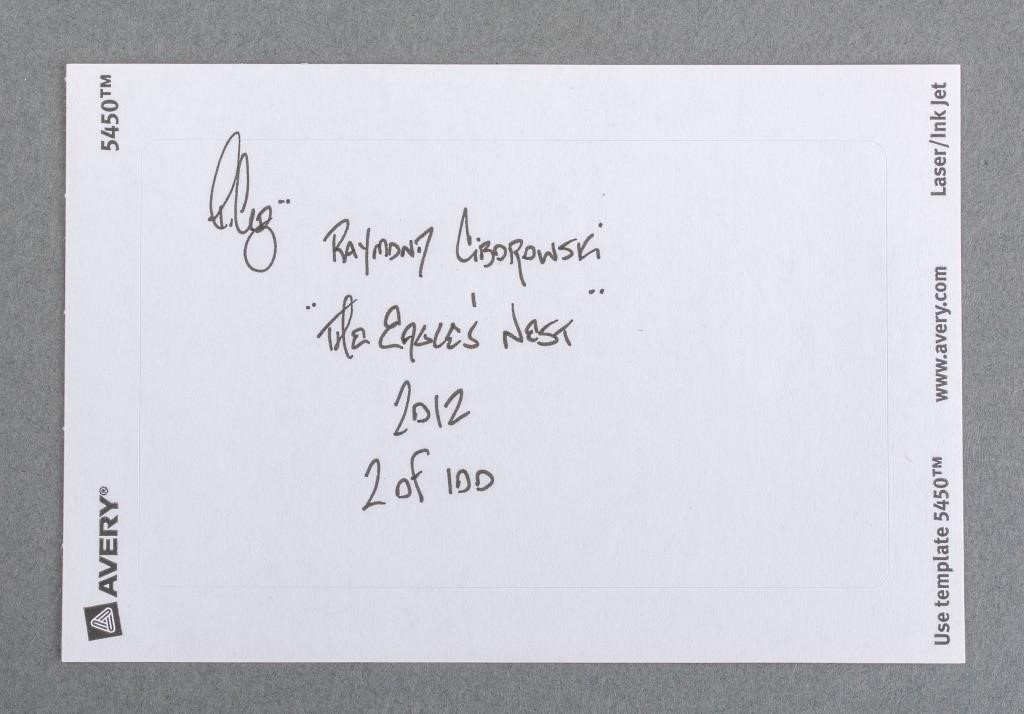 Artwork by Raymond Ciborowski, The Eagle's Nest, Made of Archival Ink-Jet Print in Colors on Paper