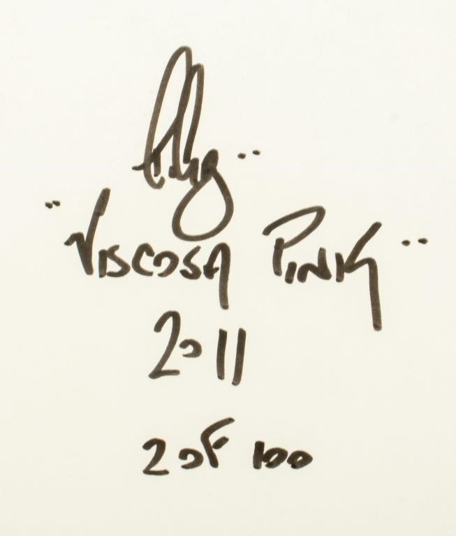 Artwork by Raymond Ciborowski, Viscosa Pink, Made of Archival Ink-Jet Print on Paper