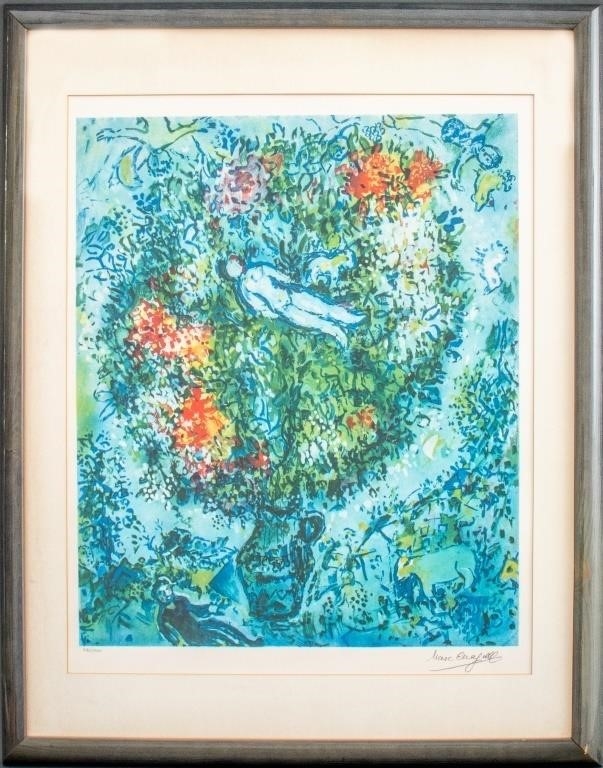 Marc Chagall | Nude Floating in Vase | MutualArt