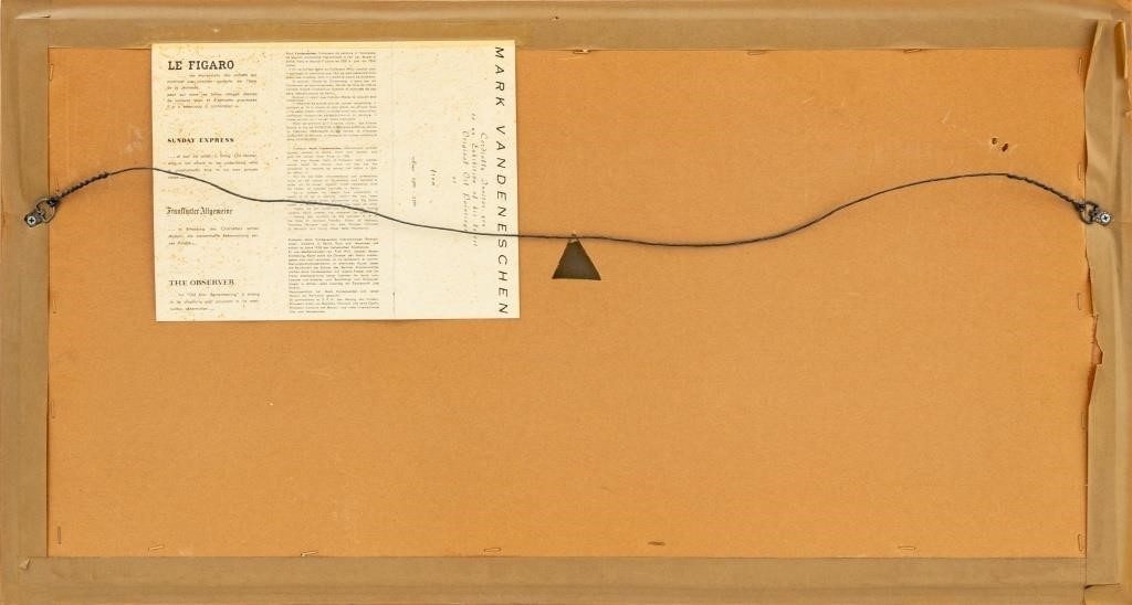 Artwork by Mark Vandeneschen, Rhinoceros in Landscape, Made of Oil on Canvas