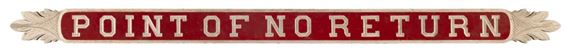 POINT OF NO RETURN - Charlie Sayle