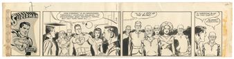 Original Superman Comic Strip, 1962 - Wayne Boring