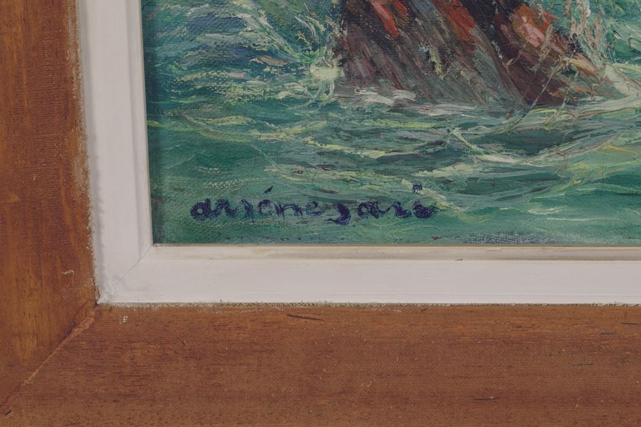 Artwork by Arsène Sari, Mediterranean coast, Made of Oil on canvas