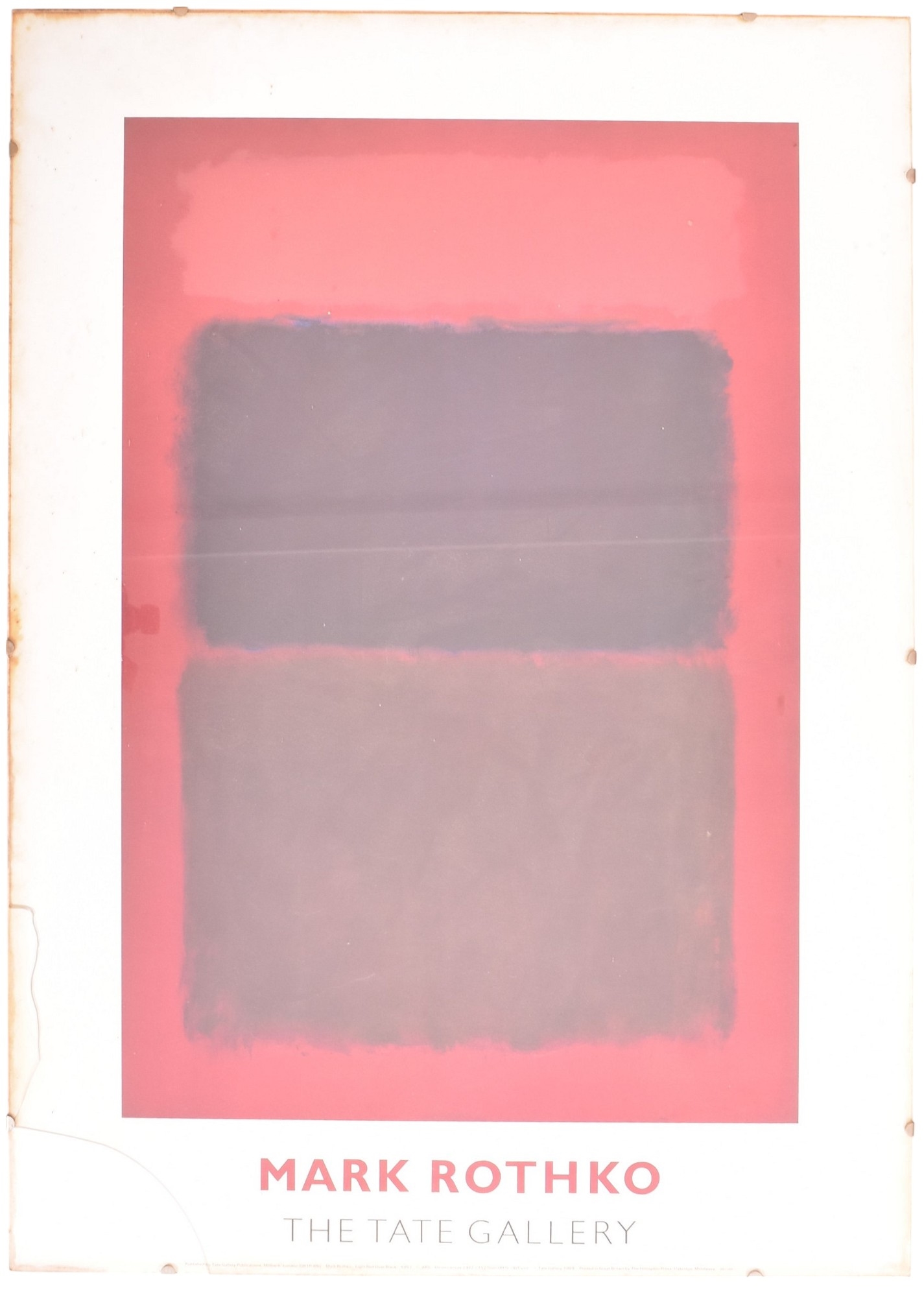 Mark Rothko | THE TATE GALLERY - 1989 EXHIBITION POSTER (1989) | MutualArt