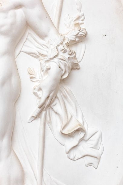 antonio-canova-the-benediction-oval-plaster-medallion-with-bas-relief