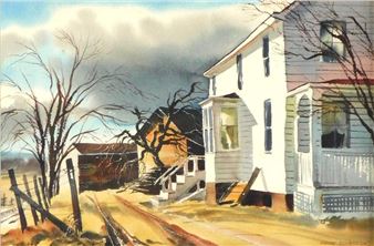 watercolor on paper - Everett William Sahrbeck