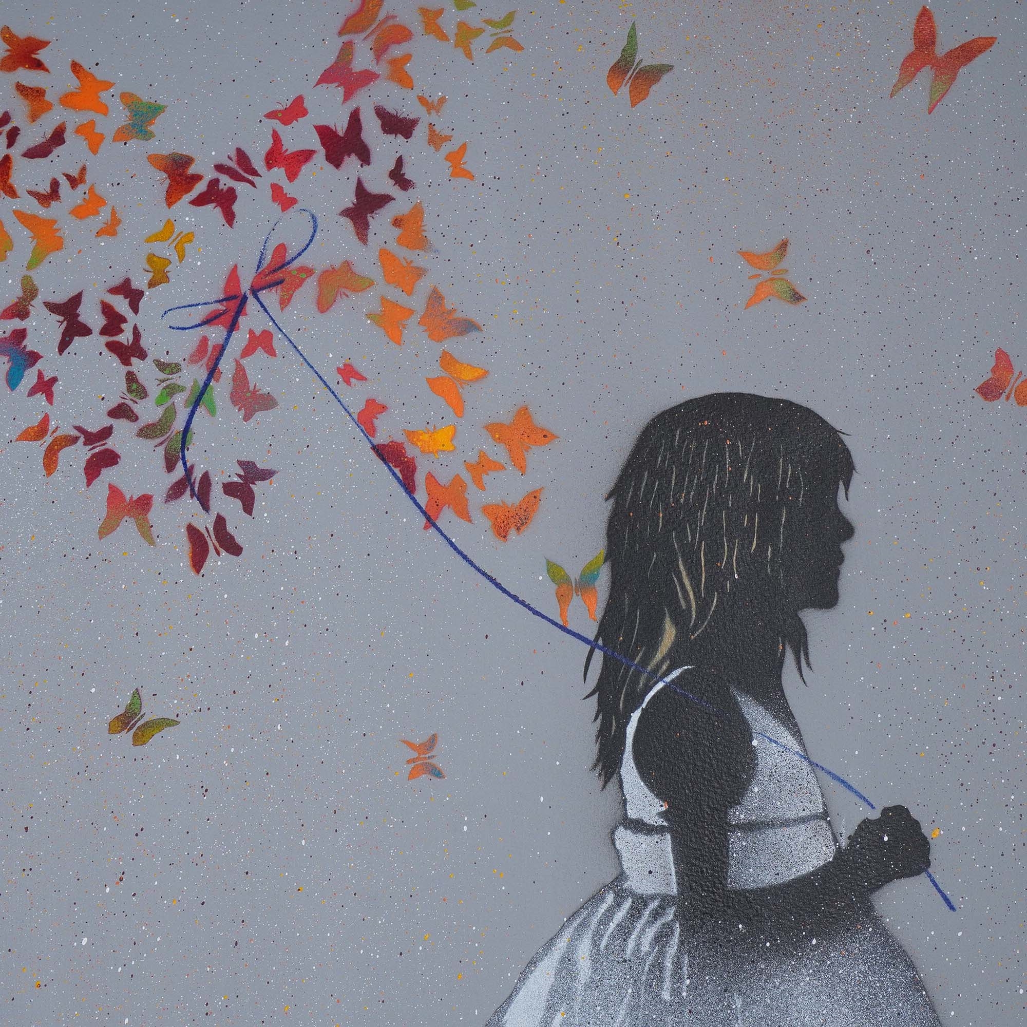 Artwork by Grafter, Butterfly Collector, Made of Somerset watercolor paper