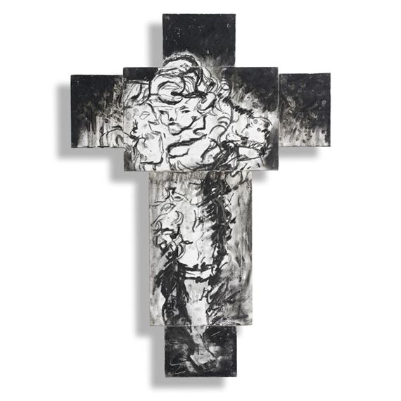 Photodeath No. 4 (Georg Baselitz by Imants Tillers, 1985