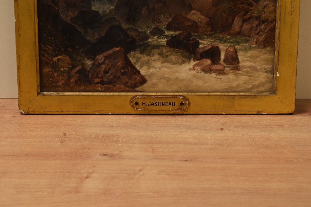 Artwork by Henry Gastineau, Stickle Ghyll and the Langdale Pikes, Made of watercolour