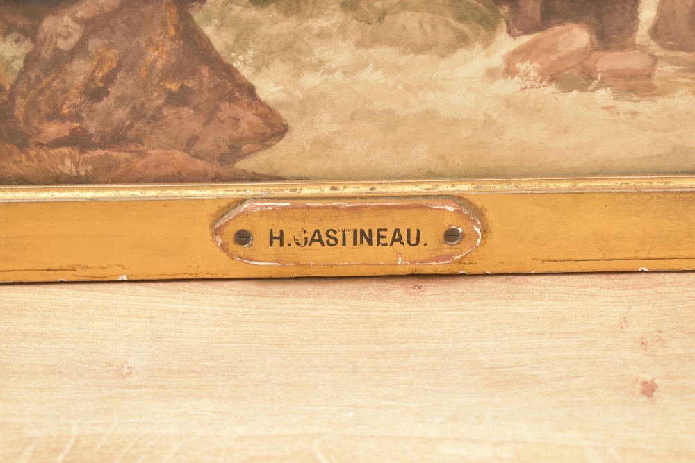 Artwork by Henry Gastineau, Stickle Ghyll and the Langdale Pikes, Made of watercolour