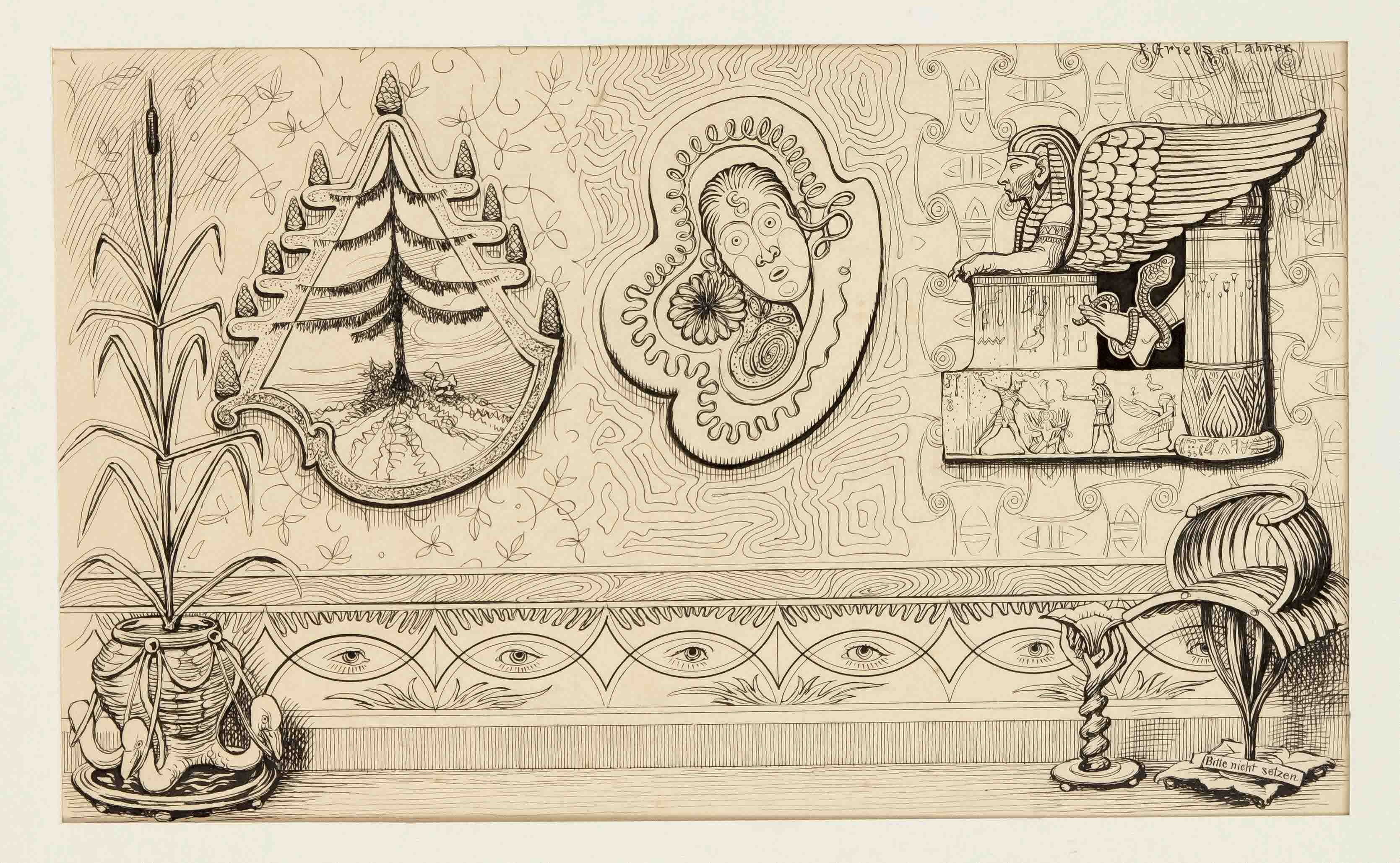 Artwork by Rudolf Grieß, Das Beste, Made of Zeichnungen