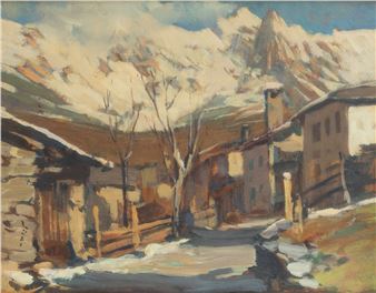 Paesaggio con neve - Mario Lisa