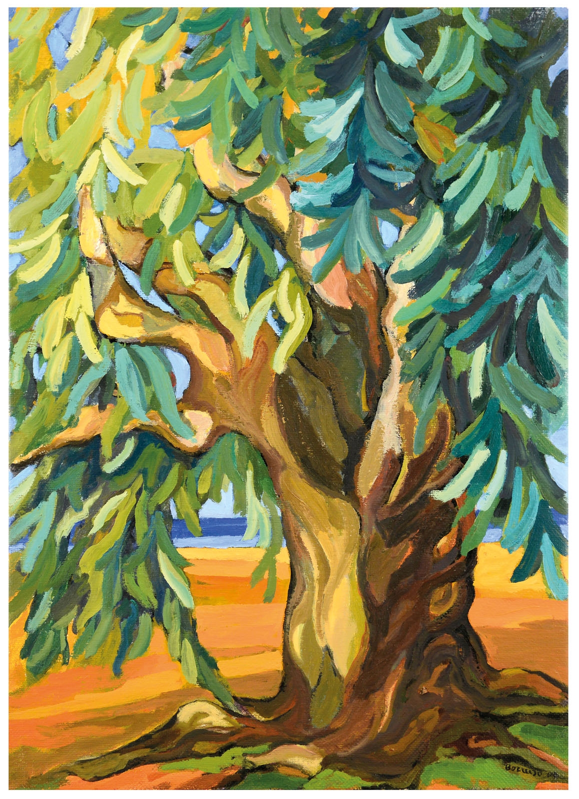 Artwork by Aurelia Borruso, The Eucalyptus, Made of oil on canvas