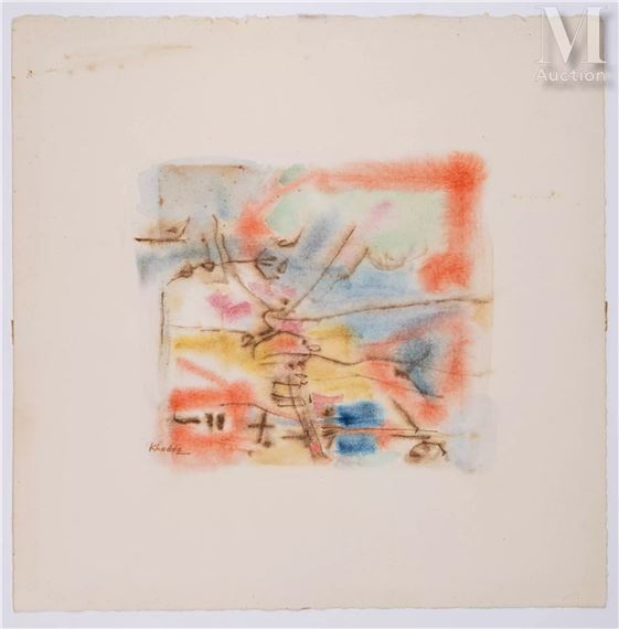 Oeuvre recto verso - Mohammed Khadda