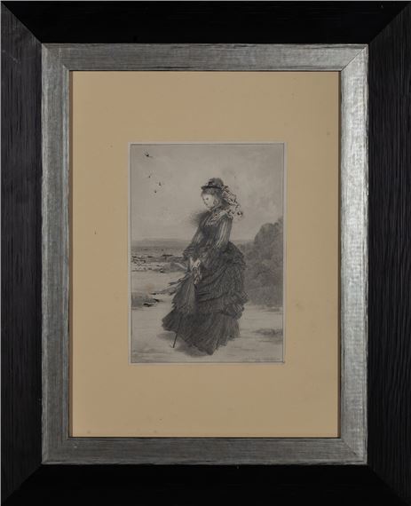 Lady on the beach - Carlos Vázquez