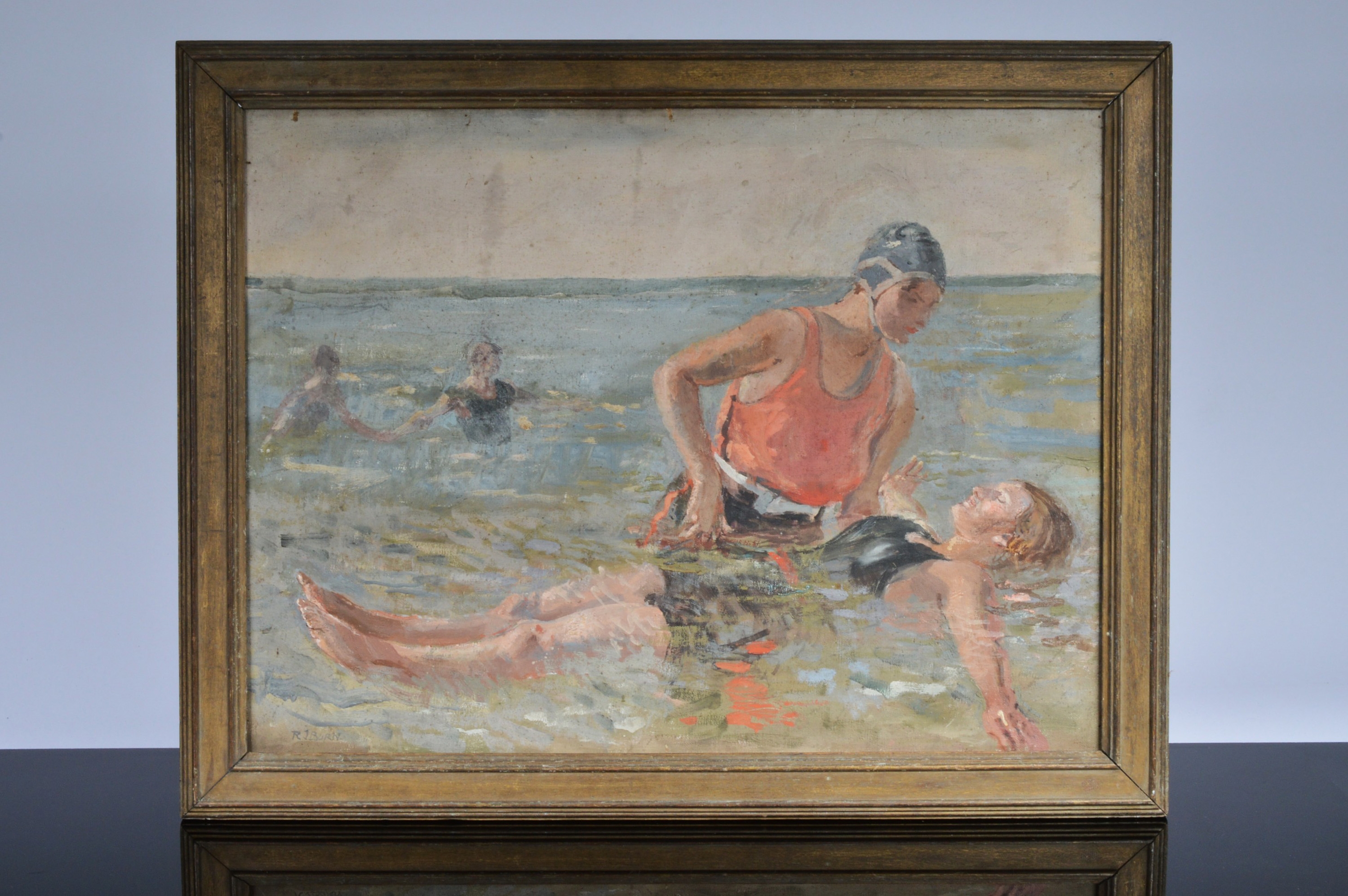 Rodney Joseph Burn | The Swimming Lesson | MutualArt