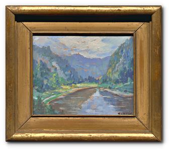 287. Řeka v údolí - Karel Novák