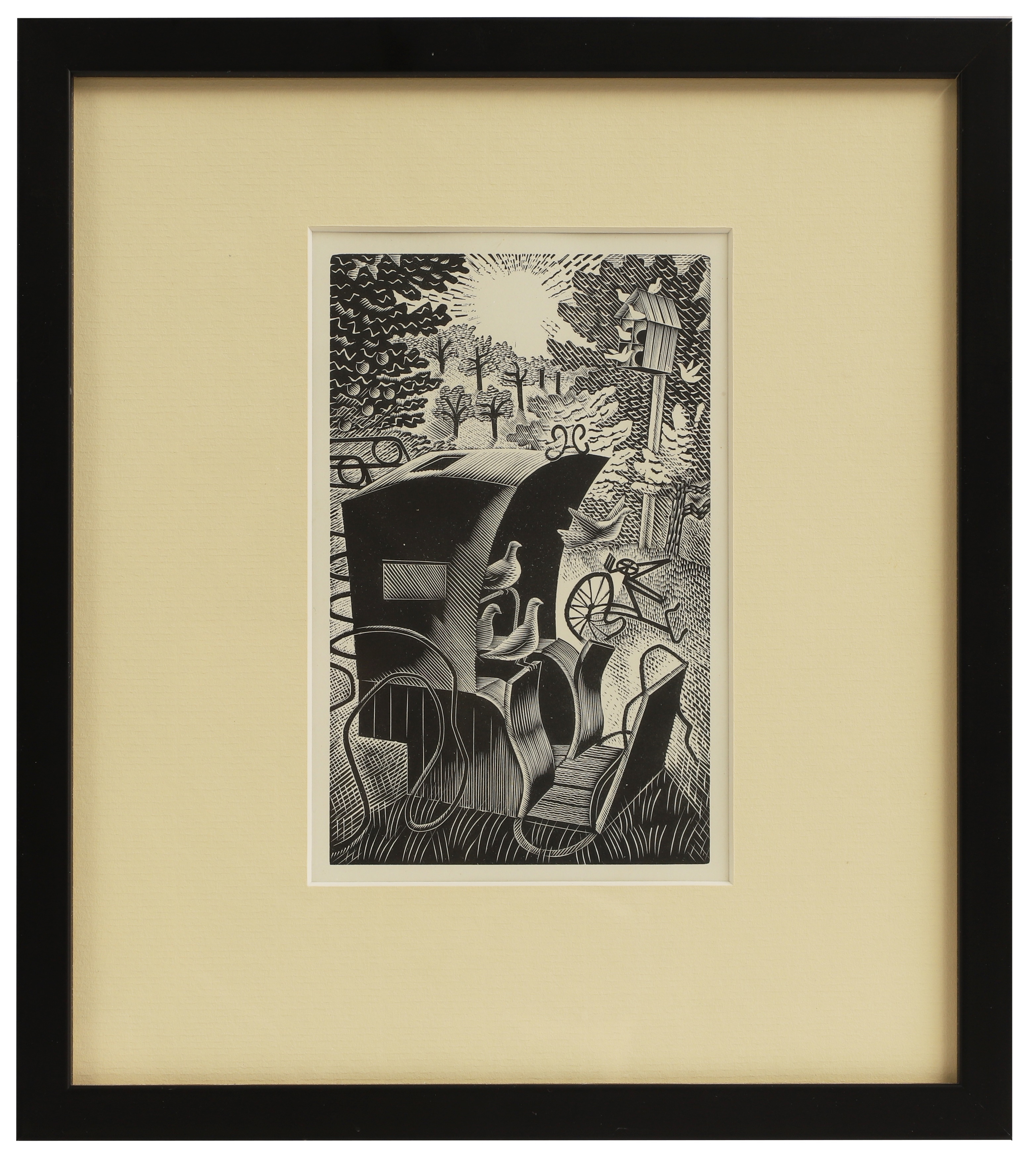 Eric Ravilious | Three wood engravings from The Hansom Cab and the ...