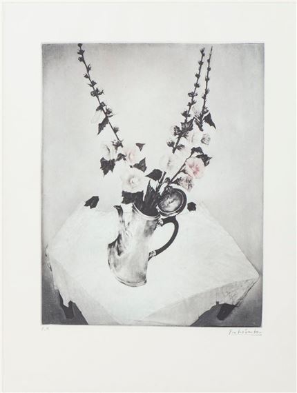 Roses trémières by Pietro Sarto