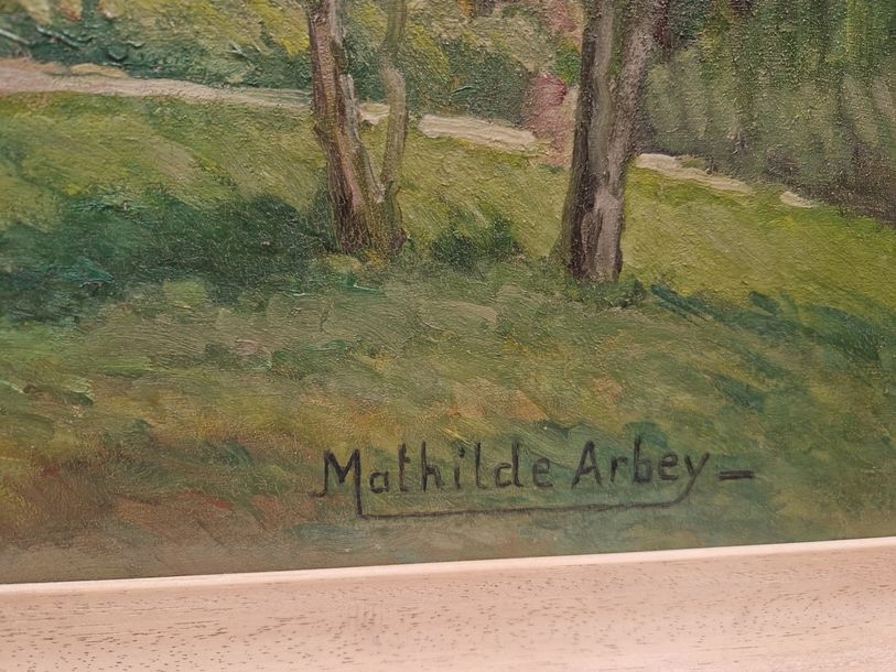 Artwork by Mathilde Arbey, Park, Made of Oil on panel