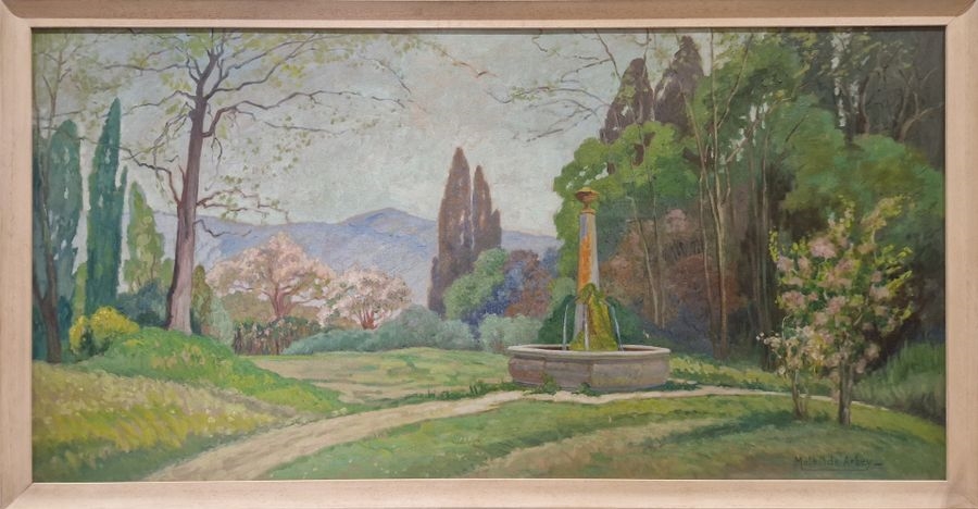 Artwork by Mathilde Arbey, Park, Made of Oil on panel
