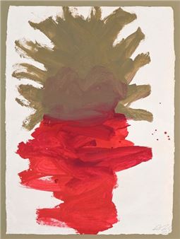 Untitled red and brown - Alessandro A. Twombly