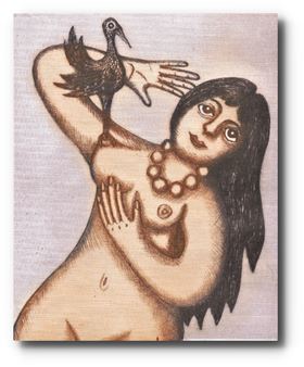 13. Dívka v zajetí ptáka - Václav Plechatý